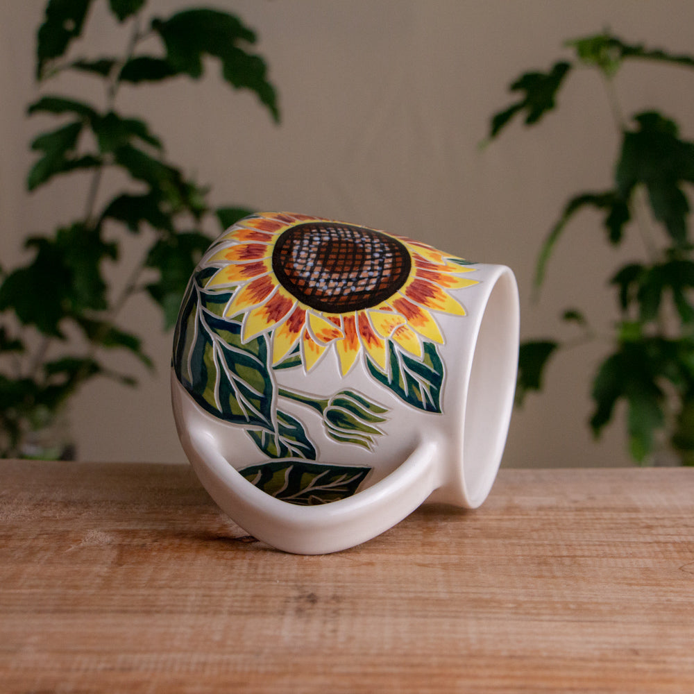 Sunflower Wrap-Around Mug #3 [18oz]