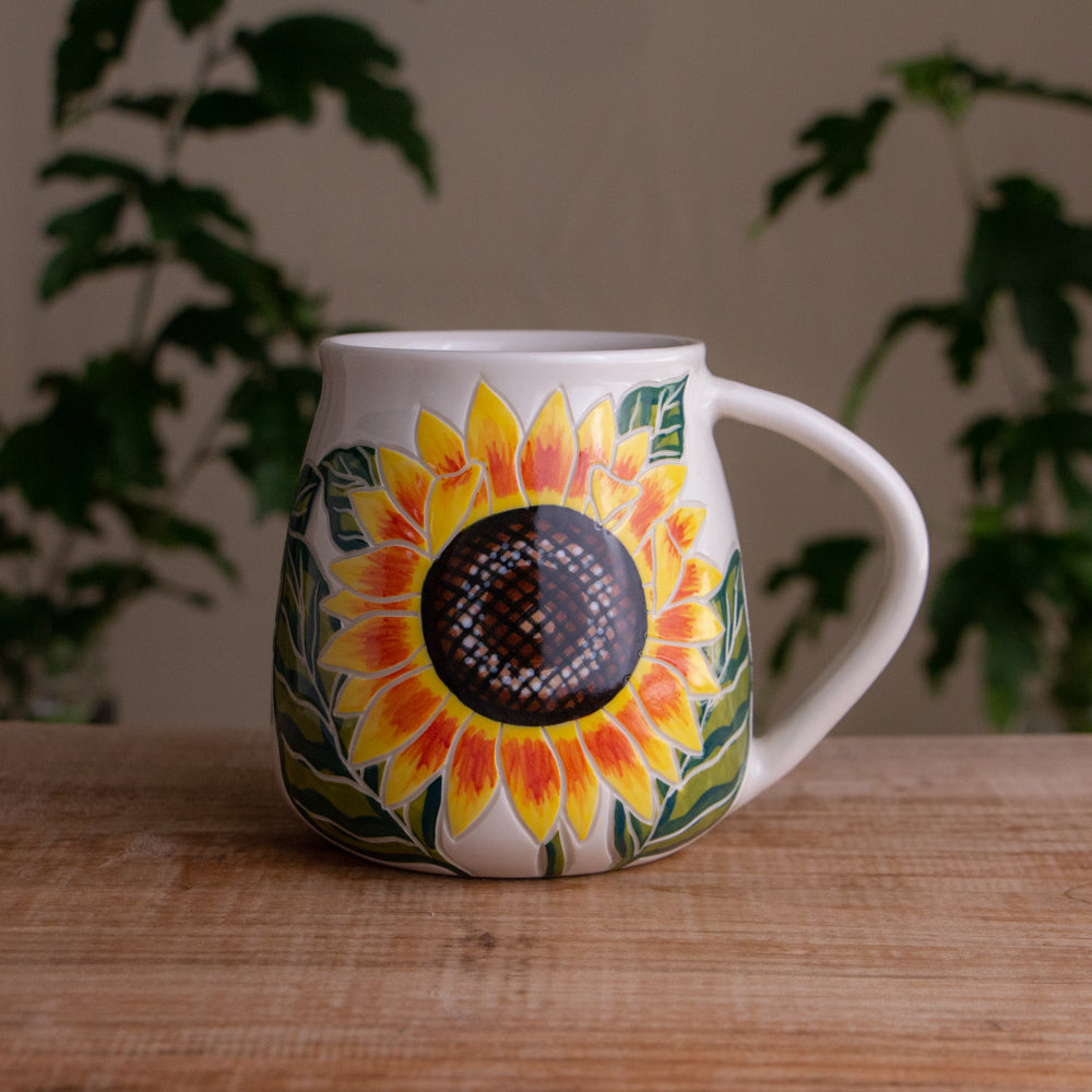 Sunflower Wrap-Around Mug #4 [17oz]