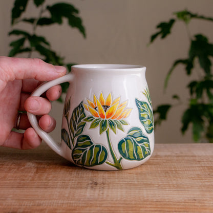 Sunflower Wrap-Around Mug #4 [17oz]