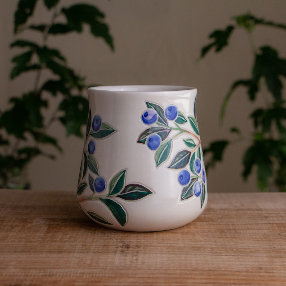 Blueberry Wrap-Around Mug #1 [18oz]