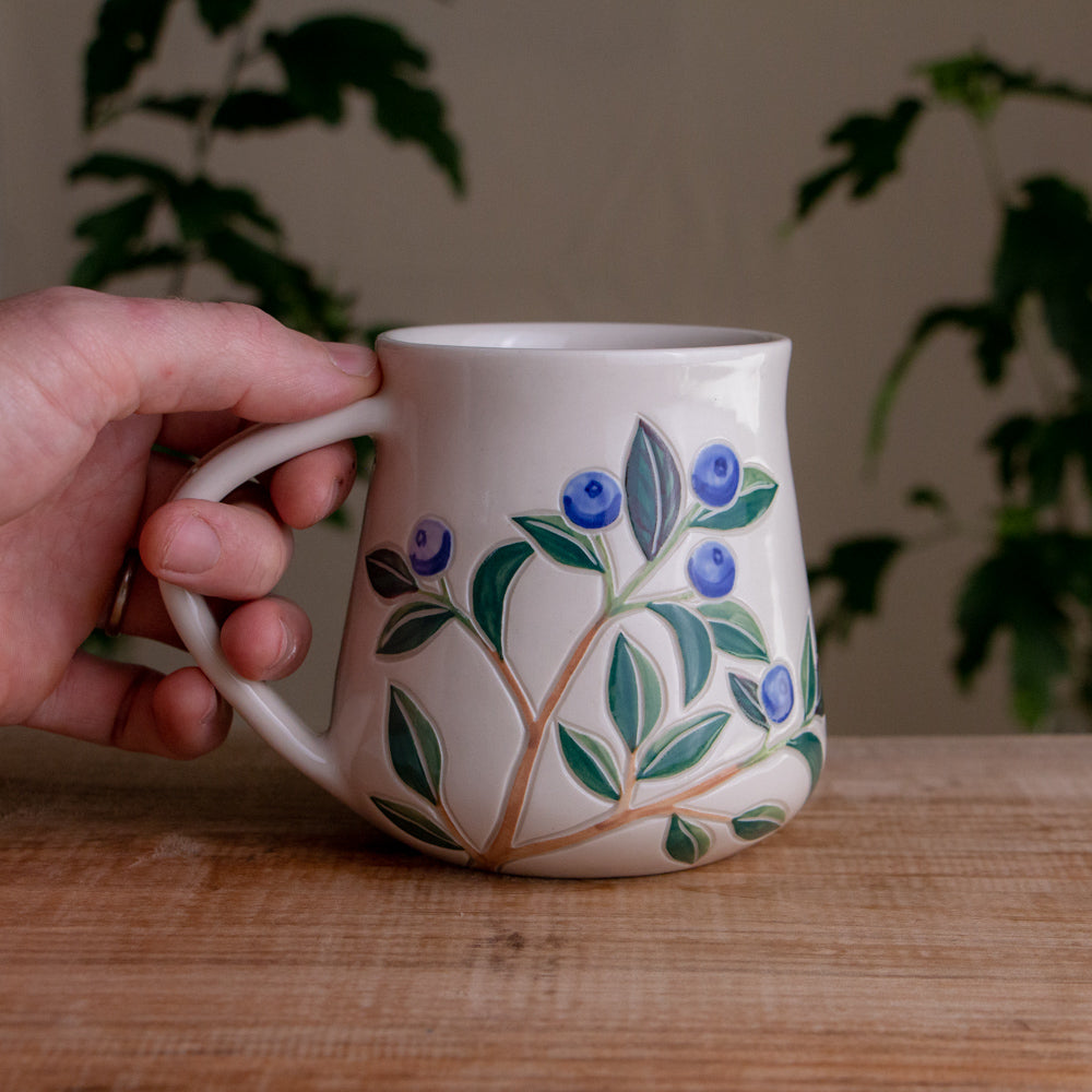 Blueberry Wrap-Around Mug #1 [18oz]