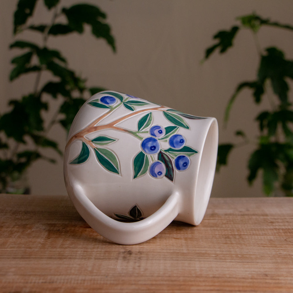 Blueberry Wrap-Around Mug #1 [18oz]