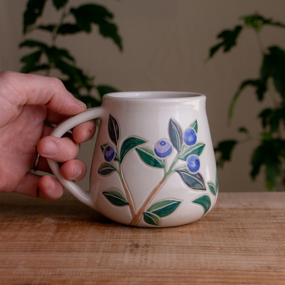 Blueberry Wrap-Around Mug #2 [17oz]