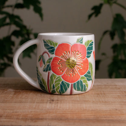 Pink Hellebore Mug
