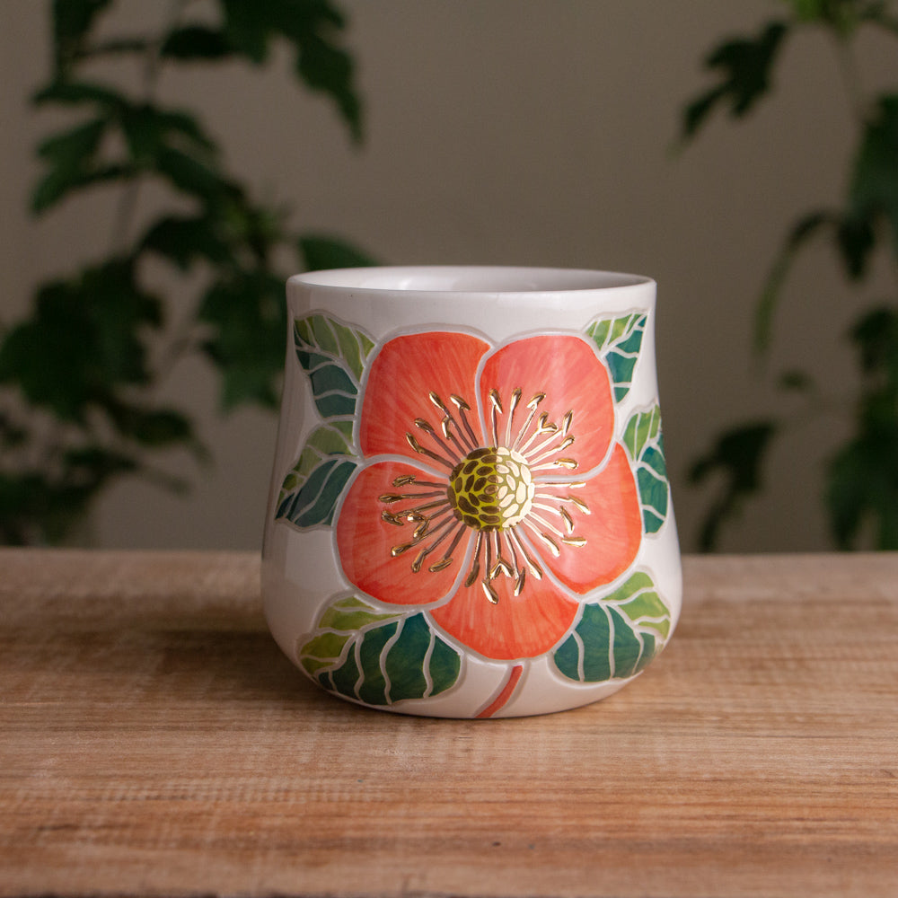 Pink Hellebore Tumbler [12oz]