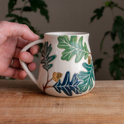 Oak Branch Wrap-Around Mug #1 [18oz]