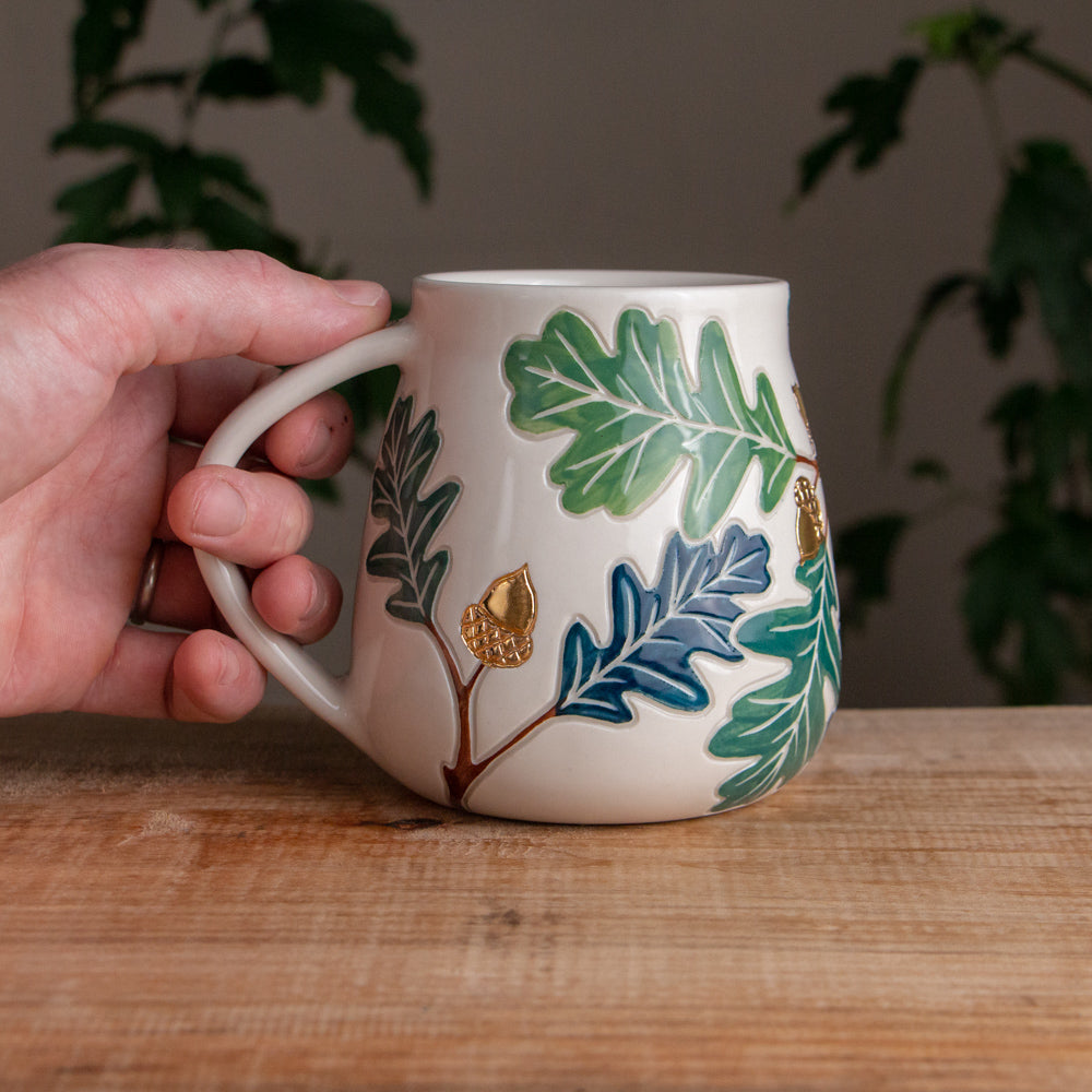 Oak Branch Wrap-Around Mug #2 [19oz]