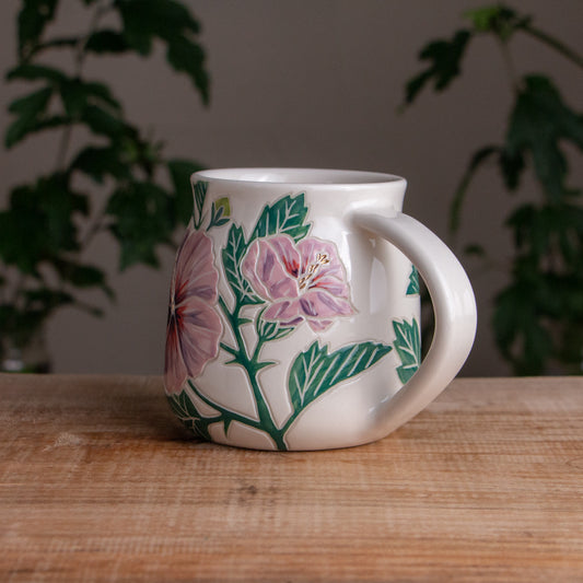 Hibiscus Wrap-Around Mug #1 [16oz]