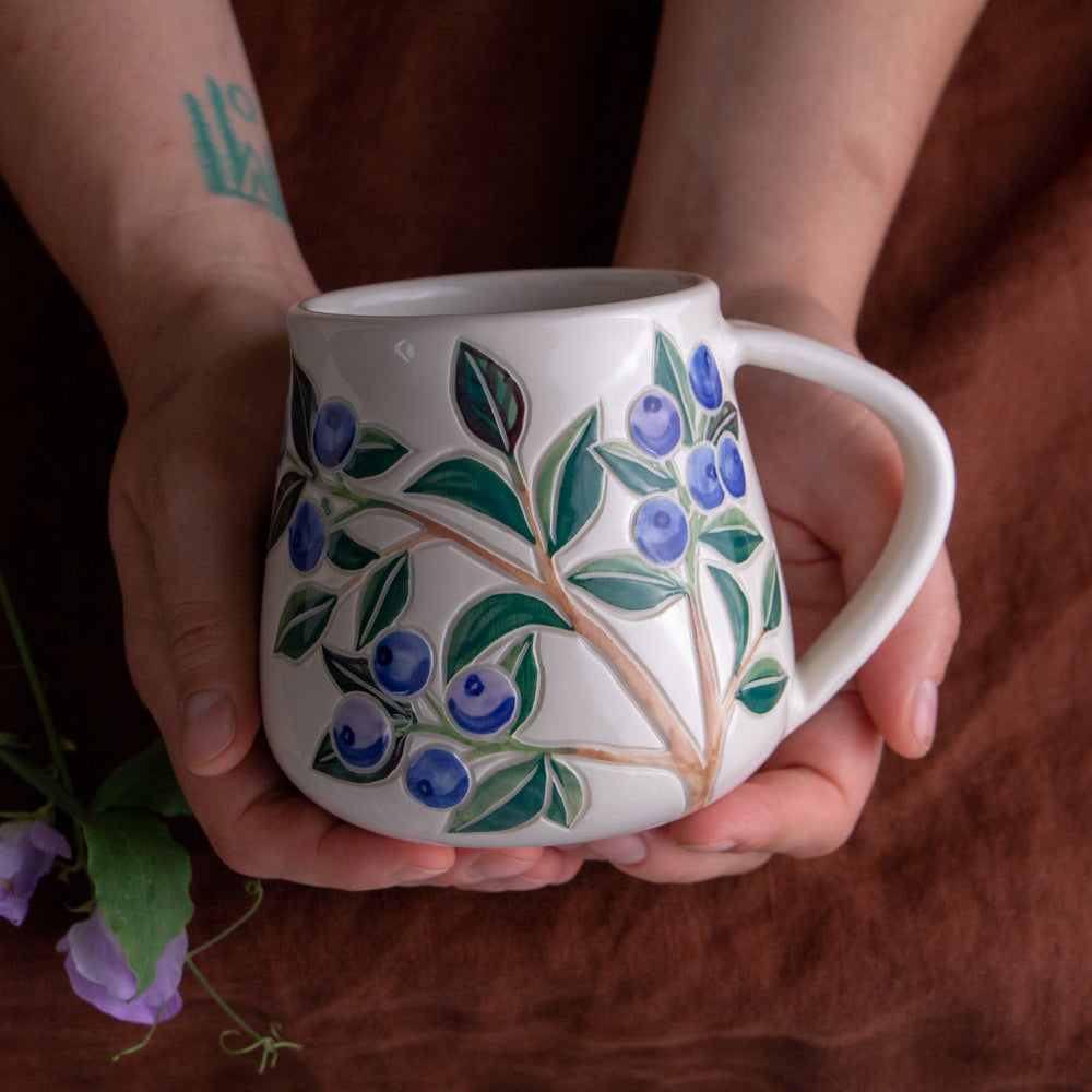 Blueberry Wrap-Around Mug #2 [17oz]