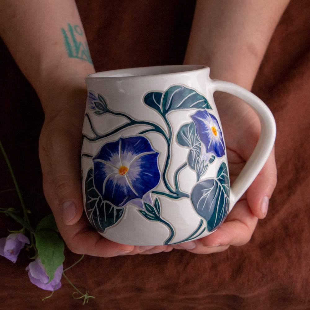 Morning Glory Wrap-Around Mug #4 [19oz]