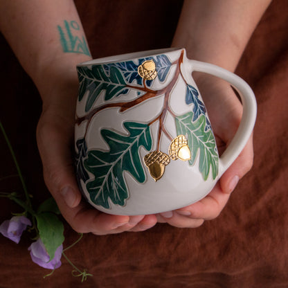 Oak Branch Wrap-Around Mug #2 [19oz]