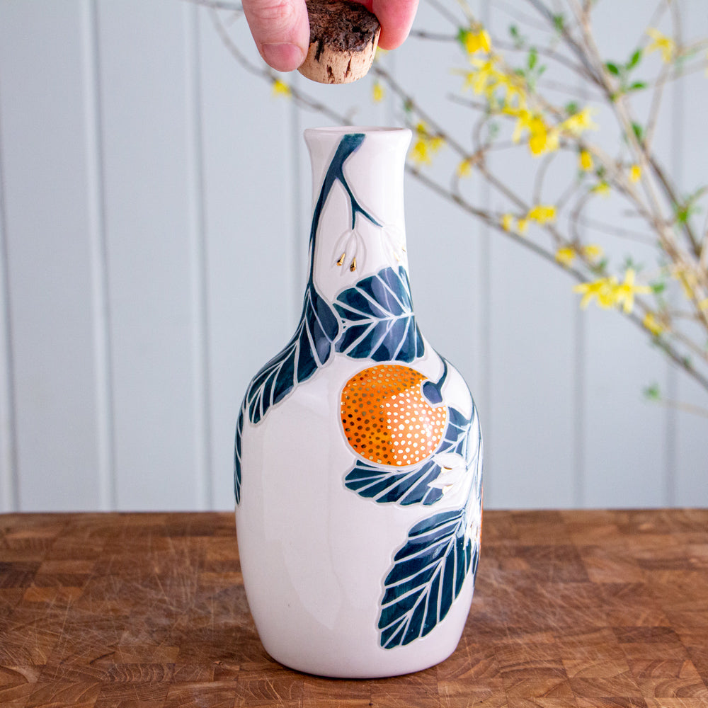 Clementine Branch Large Bottle Vase