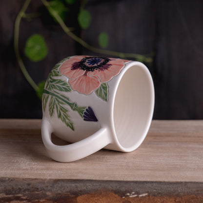 Pink Poppy Botanic Mug