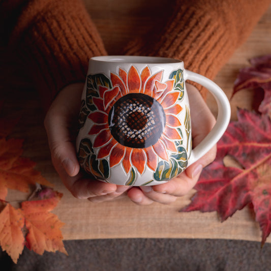 Sunflower Wrap-Around Mug [18oz]