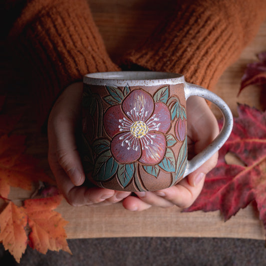 Hellebore Stoneware Mug [14oz]