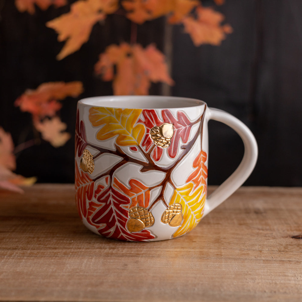 Autumn Oak Branch Mug