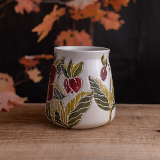 "Anna's Red" Hellebore Wrap-Around Mug #2 [19oz]