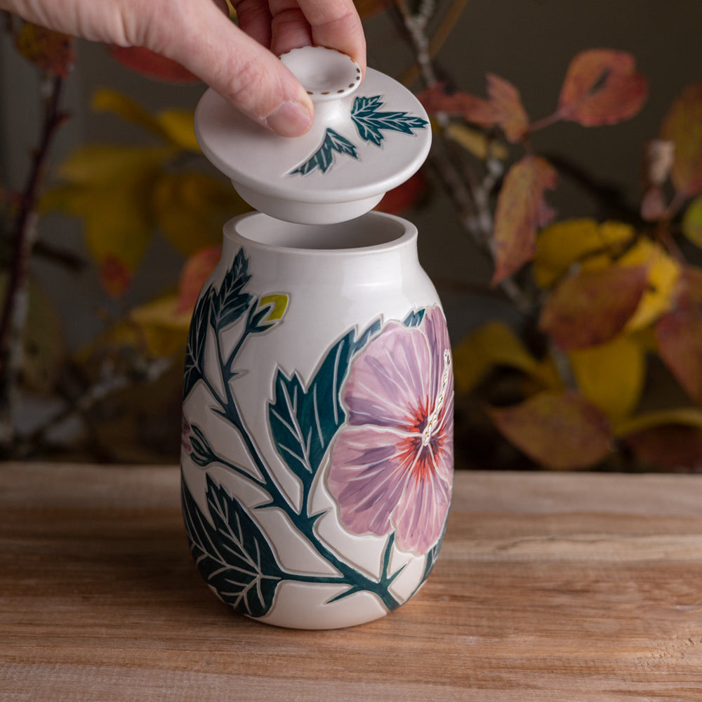 Hibiscus Jar / Canister
