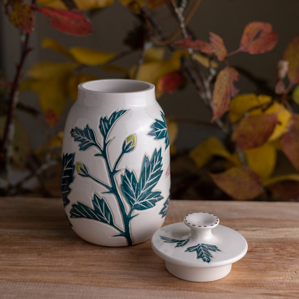 Hibiscus Jar / Canister