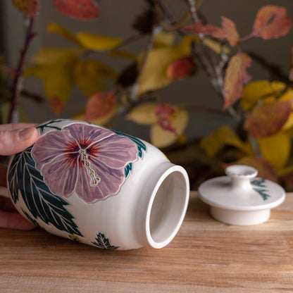 Hibiscus Jar / Canister