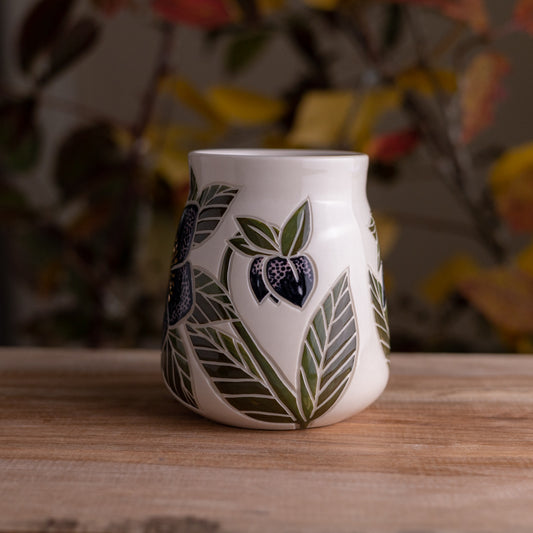 Dark Hellebore Wrap-Around Mug #1 [17oz]