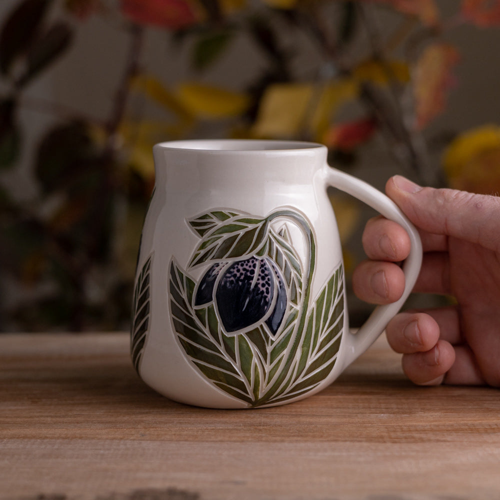 Dark Hellebore Wrap-Around Mug #1 [17oz]