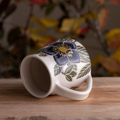 Dark Hellebore Wrap-Around Mug #1 [17oz]