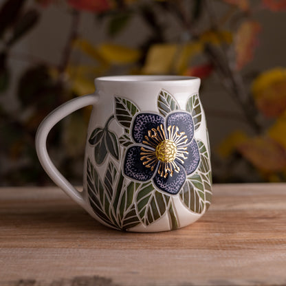Dark Hellebore Wrap-Around Mug #2 [19oz]