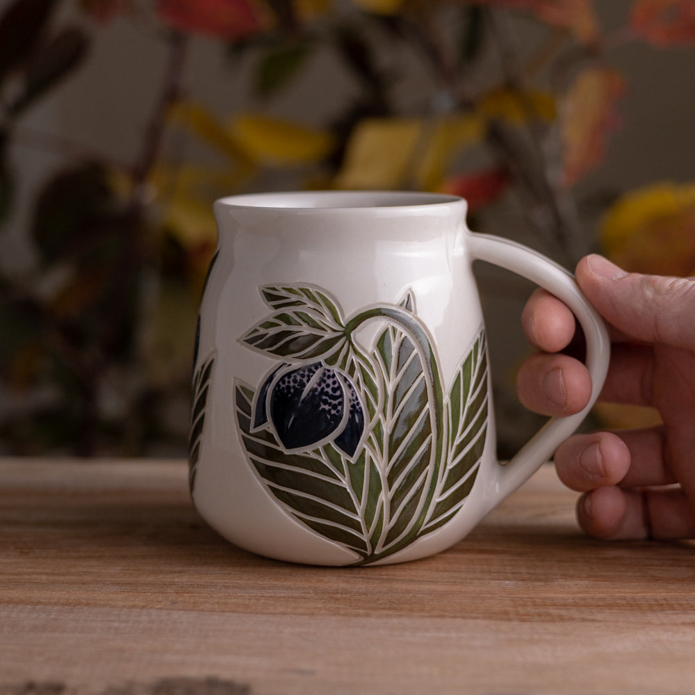 Dark Hellebore Wrap-Around Mug #2 [19oz]