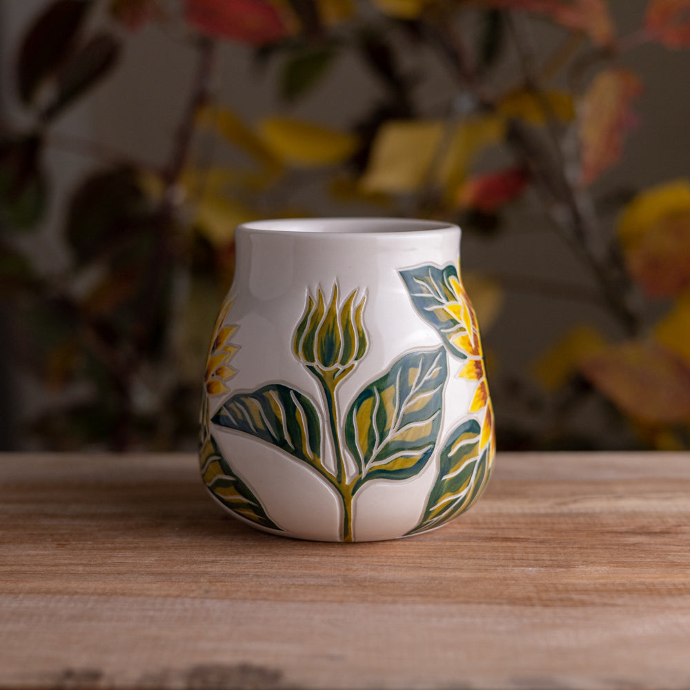 Sunflower Wrap-Around Mug #1 [17oz]
