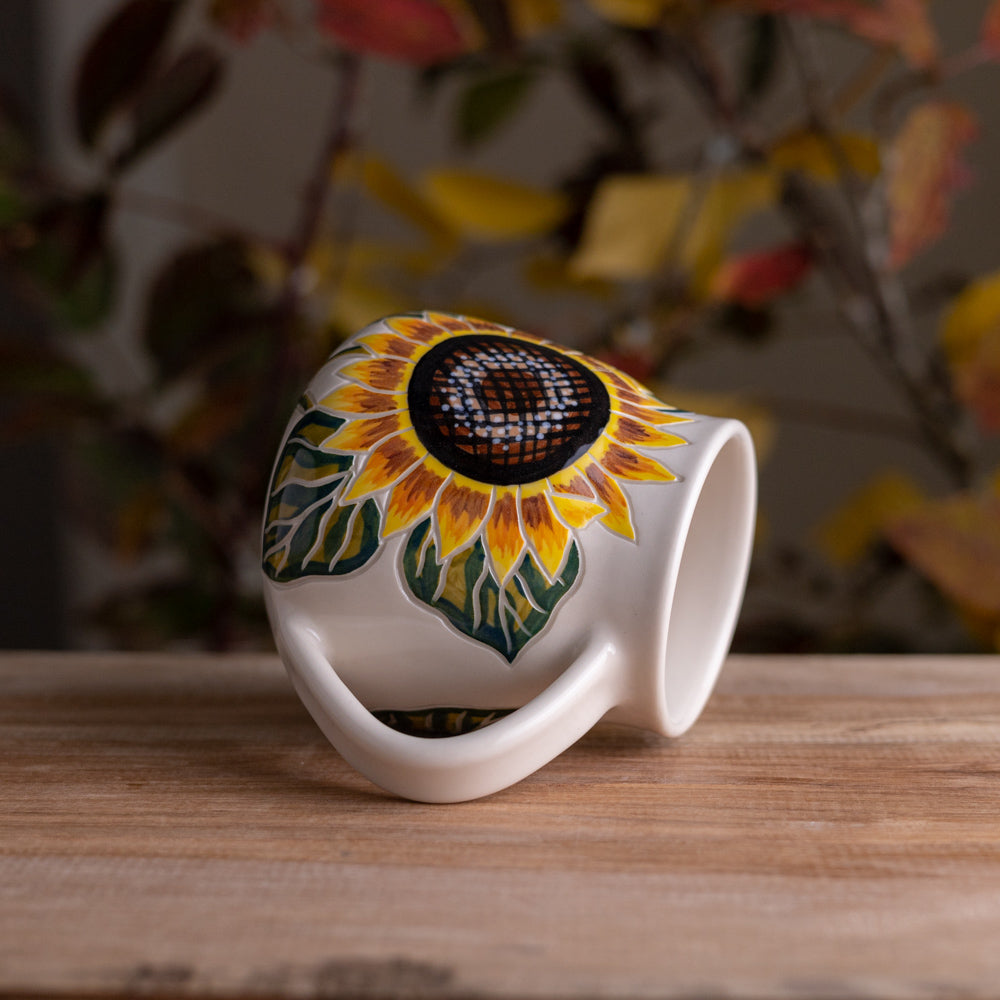 Sunflower Wrap-Around Mug #1 [17oz]