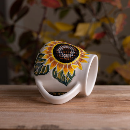 Sunflower Wrap-Around Mug #1 [17oz]