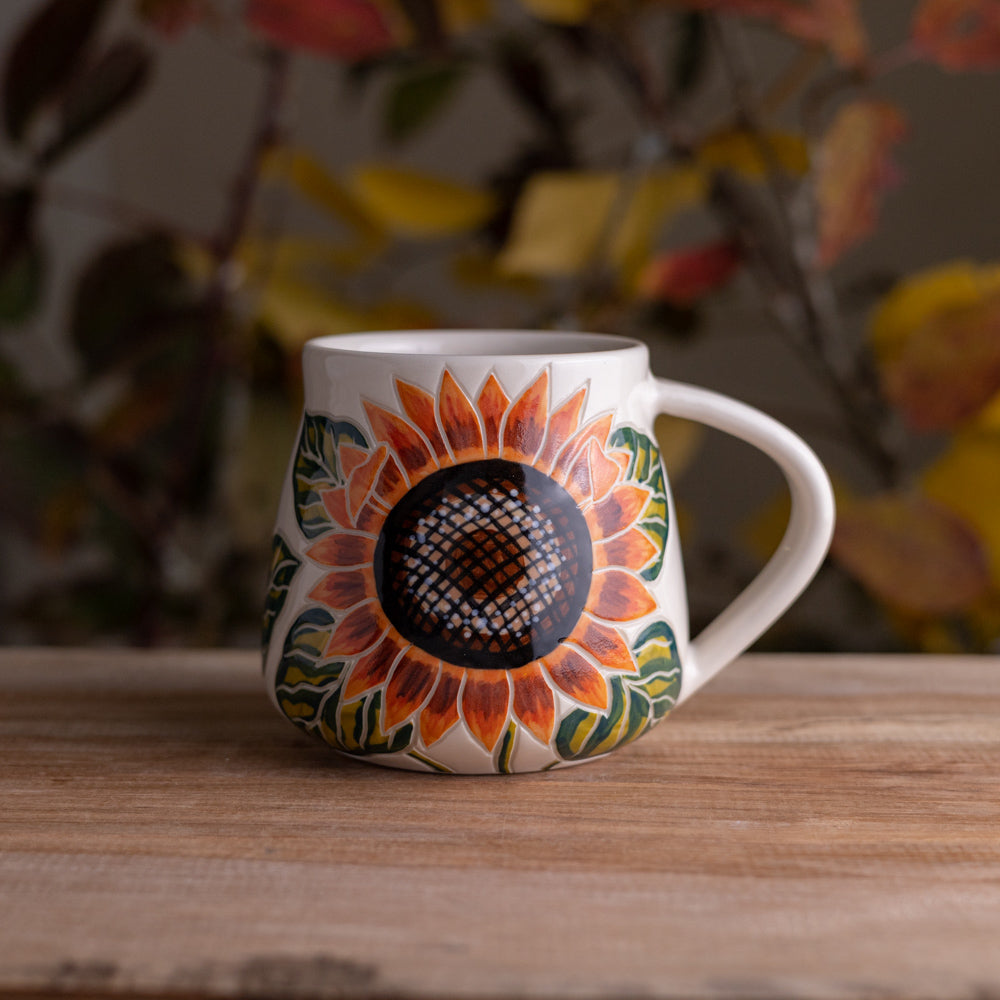 Sunflower Wrap-Around Mug #2 [16oz]