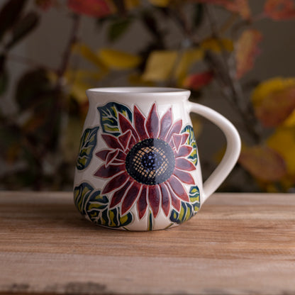 Sunflower Wrap-Around Mug #3 [19oz]
