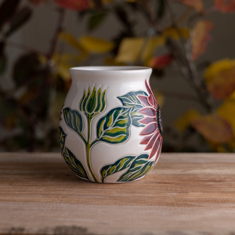 Sunflower Wrap-Around Mug #4 [18oz]