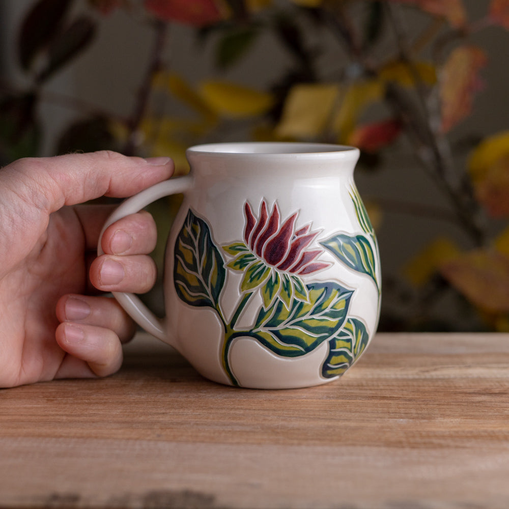 Sunflower Wrap-Around Mug #4 [18oz]