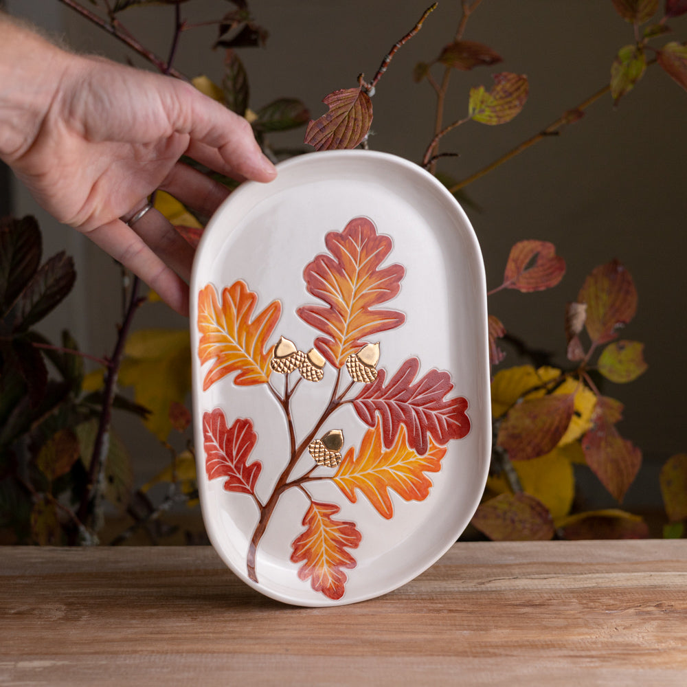Autumn Oak Tray