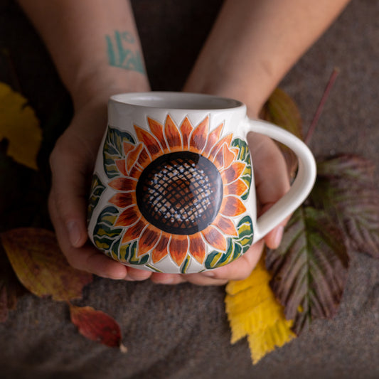 Sunflower Wrap-Around Mug #2 [16oz]