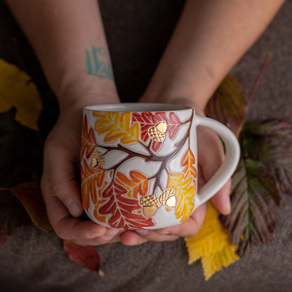 Autumn Oak Branch Mug
