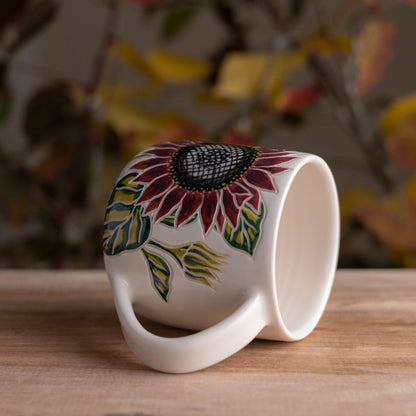 Dark Sunflower Mug 15oz