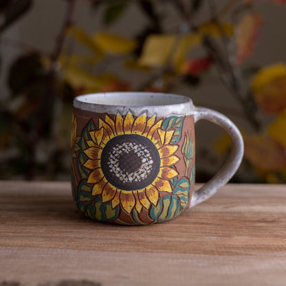 Sunflower Stoneware Mug [15oz]