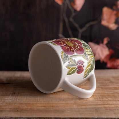 "Anna's Red" Hellebore Mug [16oz]