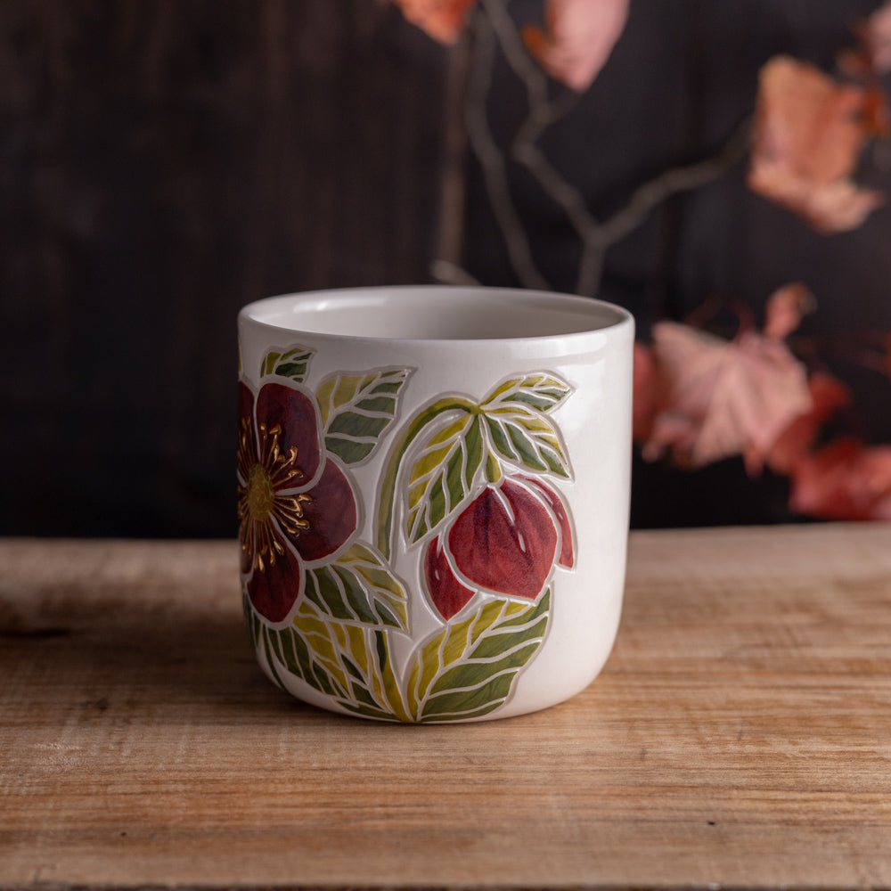 "Anna's Red" Hellebore Mug [16oz]