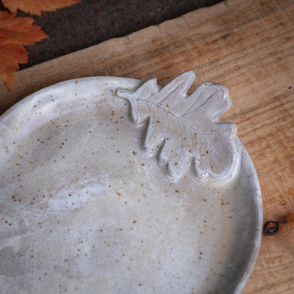 Stoneware Oak Leaf Tray #2