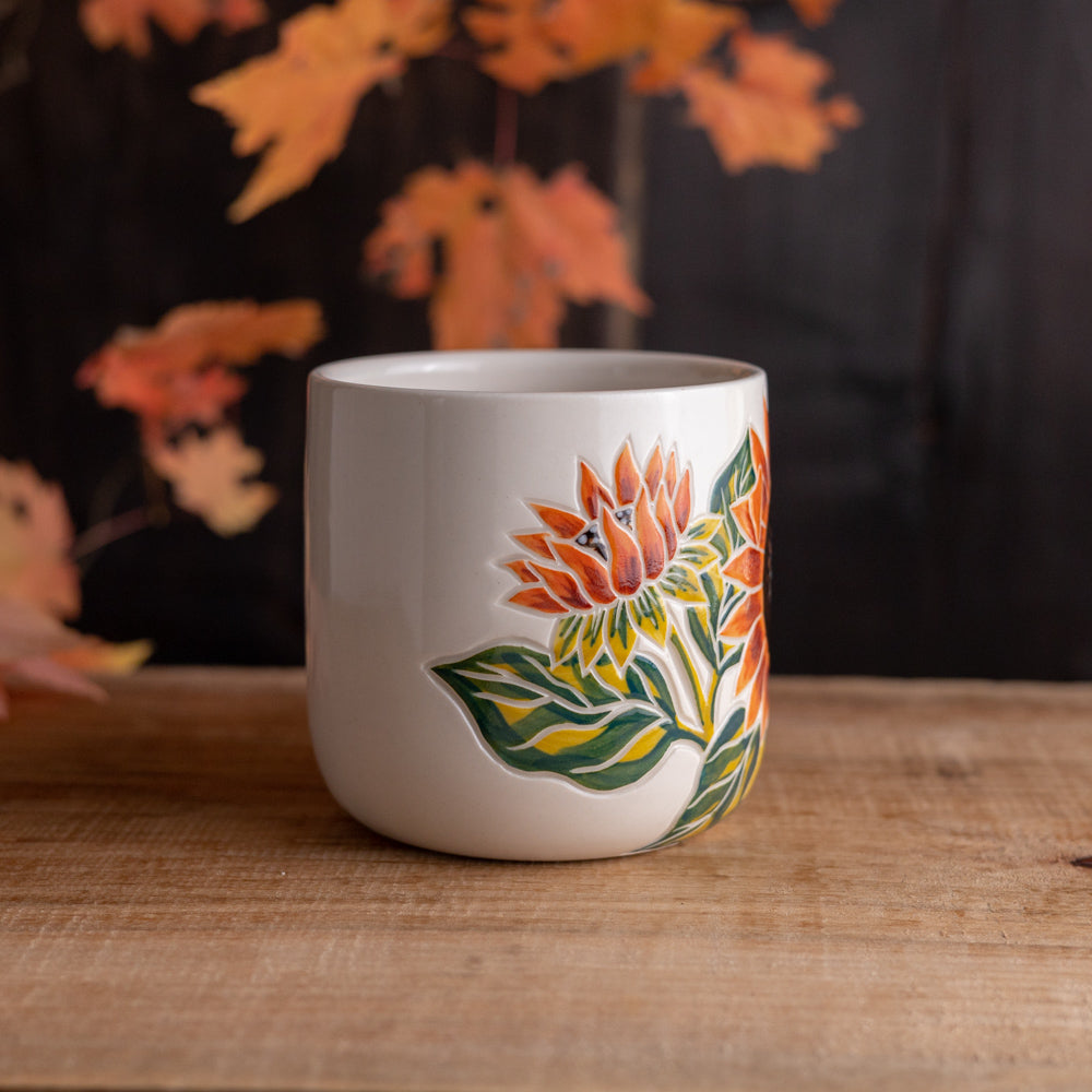 Orange Sunflower Mug