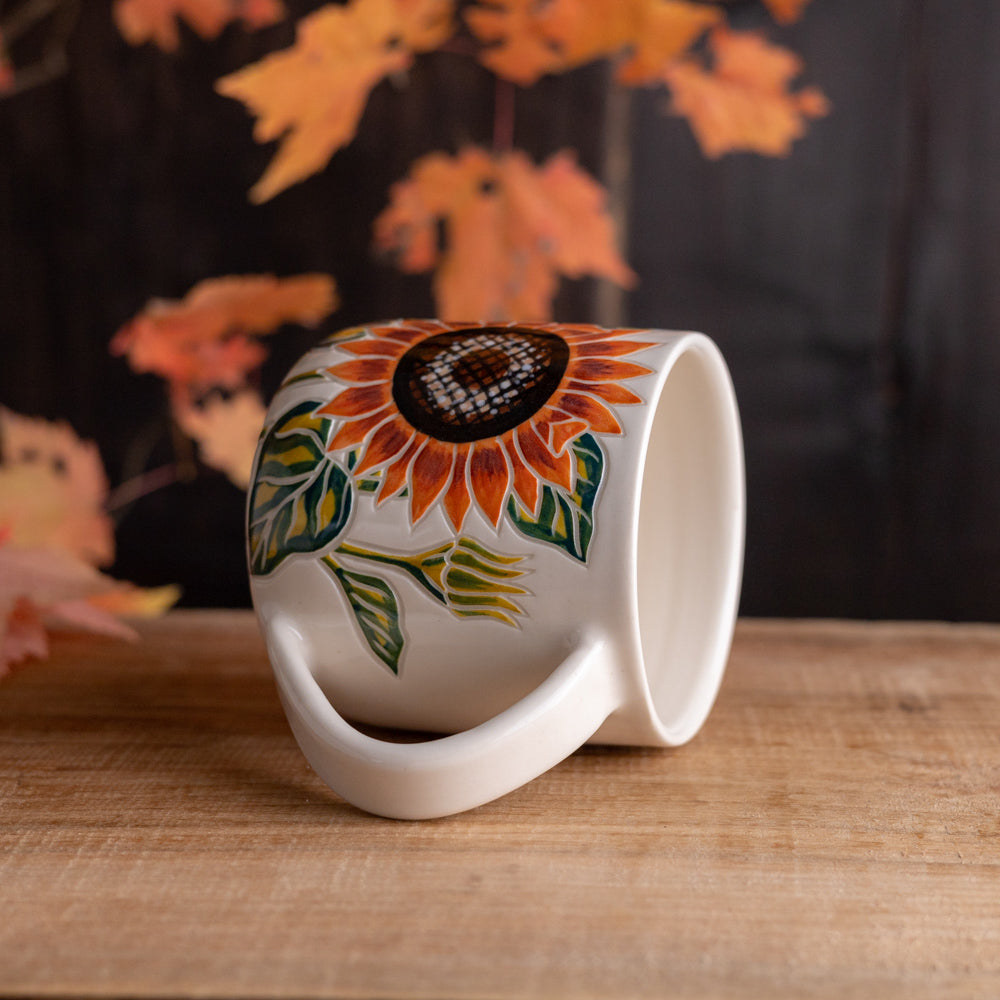 Orange Sunflower Mug