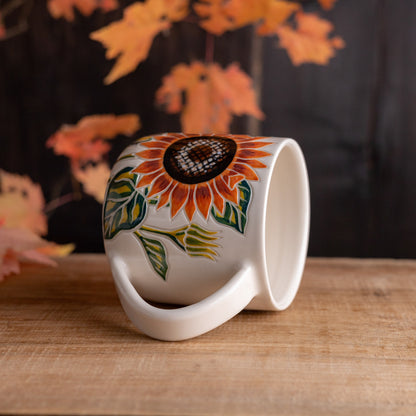 Orange Sunflower Mug