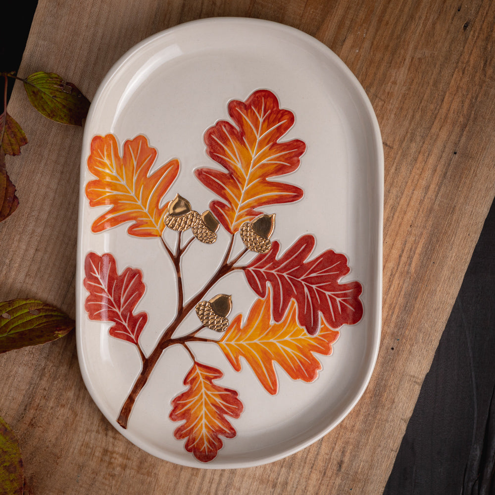 Autumn Oak Tray