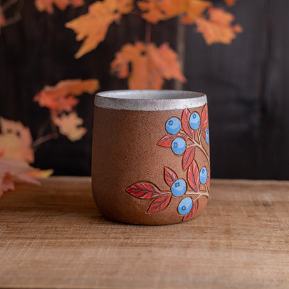 Autumn Blueberry Stoneware Mug