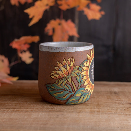 Sunflower Stoneware Mug